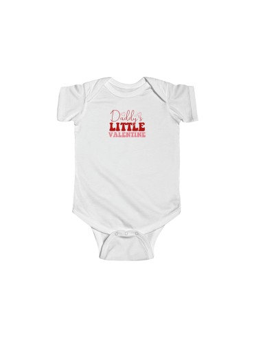 "Daddy's Little Valentine" #1 - Infant Fine Jersey Bodysuit